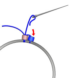 Brick Stitch Hoop Steps